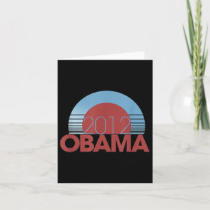 Carte Obama Retro Vintage 2012