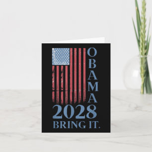 Carte Obama Vintage rétro patriotique 2028