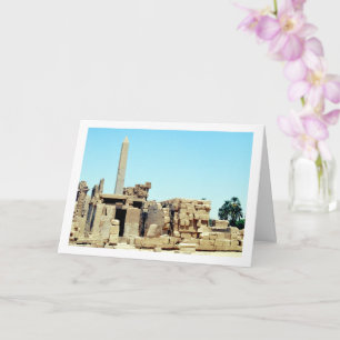 Carte Obélisque antique à Louxor, Égypte,