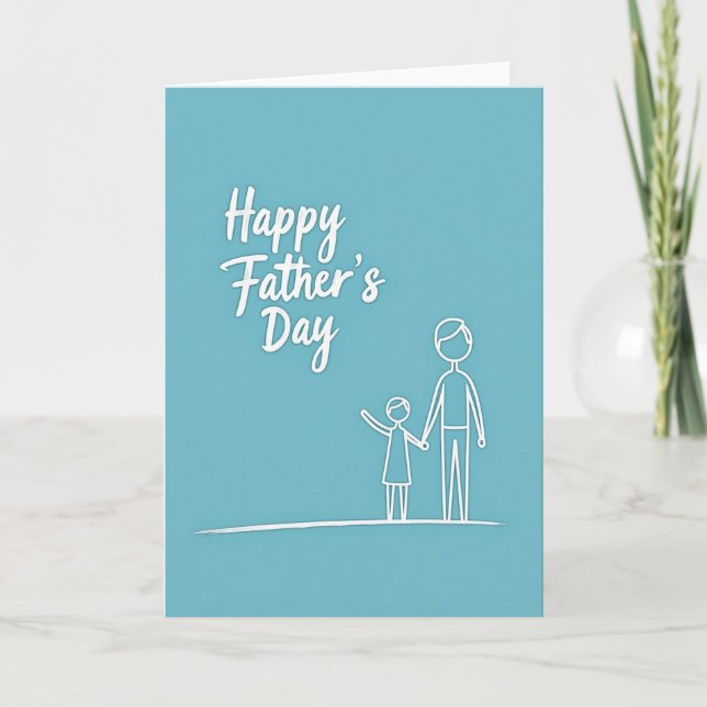 Carte obligataire Azure Fathers Day (Devant)