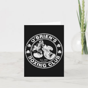 Carte O'brien's Boxing Club - Irish Surname Boxing