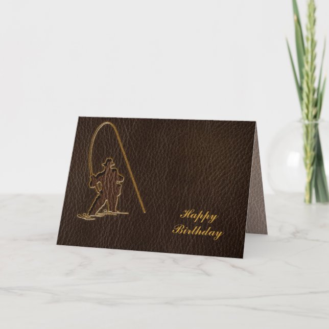 Carte Obscurité simili cuir de pêcheur (Devant)