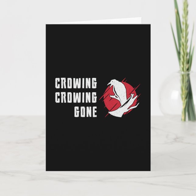 Carte Observation d'oiseaux Crowwing Crowing Crowing Gon (Devant)