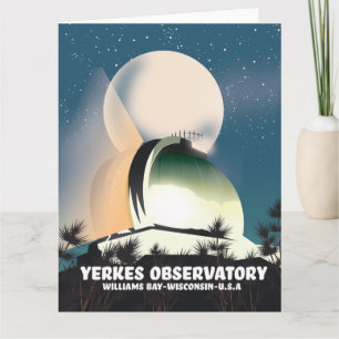 Carte Observatoire Yerkes Williams Bay, Wisconsin, États