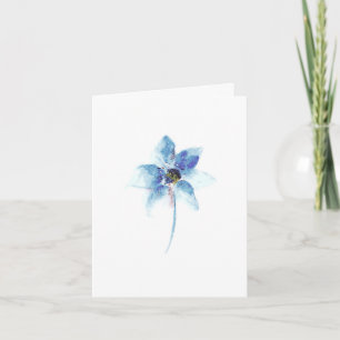 Carte Obtenez bien Bientôt l'aquarelle de fleur