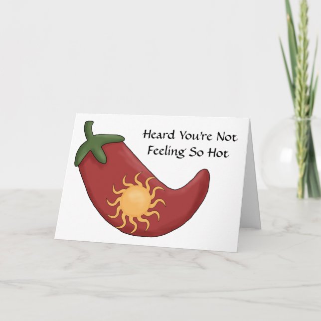 Carte Obtenez bien Hot Red Chili Pepper Card - Western (Devant)