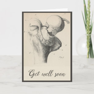 Carte Obtenez vite grâce à l'impression Médicale Vintage