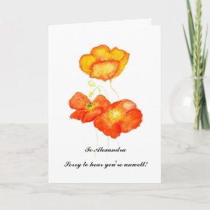 Carte Obtenir Bien Personnalisable - Poppies Islan