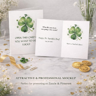 Carte Obtenir de la Chance - Drôle de St. Patrick 