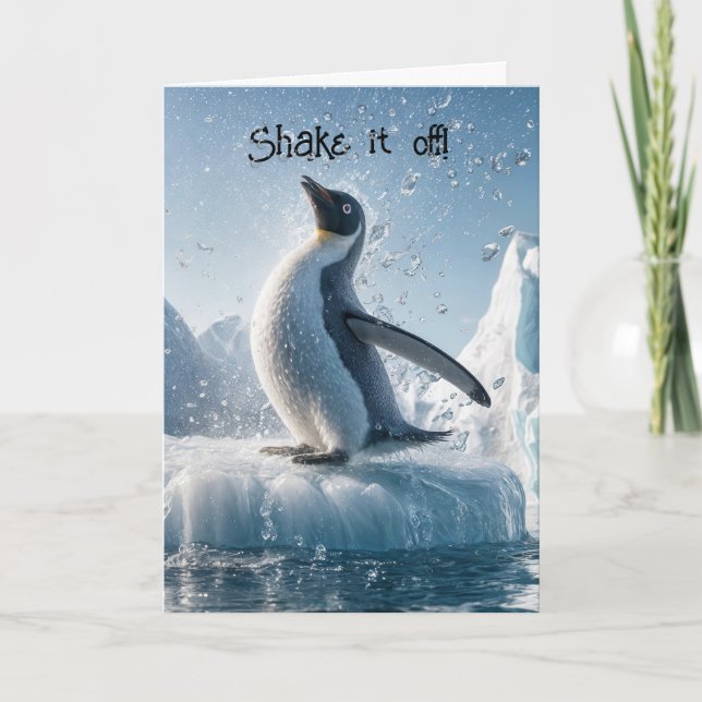 Carte Obtenir Le Pingouin Plus Âgé Sur La Glace (Devant)
