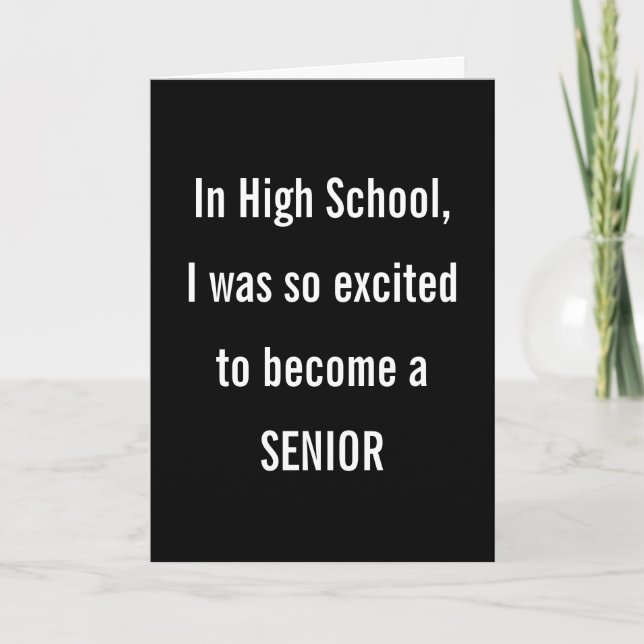 Carte Obtenir un Humour d'anniversaire plus âgé (Devant)