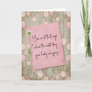 Carte Obtenir un vieil Humour Anniversaire Humour