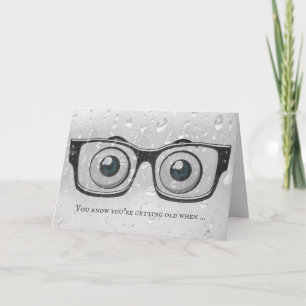 Carte Obtention de vieux globes oculaires d'anniversaire