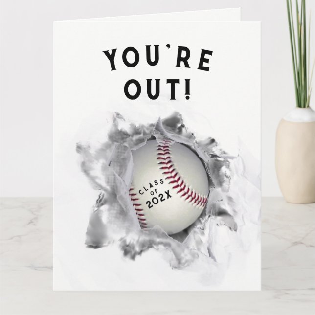Carte obtention du diplôme de base-ball (Devant)