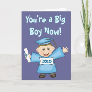 Carte Obtention du diplôme d'école maternelle/garçon de