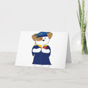 Carte Obtention du diplôme mignonne de chiot