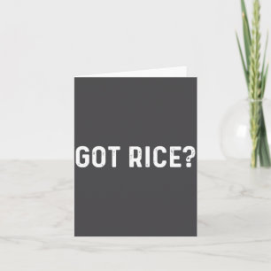 Carte Obtenu du riz Asiatique drôle gênant Social 