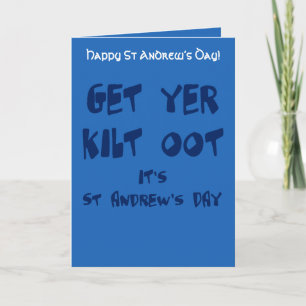 Carte Obtiens Ton Kilt Oot C'est Amusant Jour De St Andr