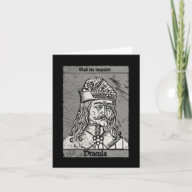 Carte Occult Dracula - Vlad The Impaler Horror Vampire (Devant)
