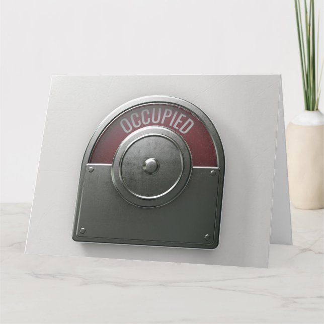 Carte occupée de l'indicateur de toilette (Devant)