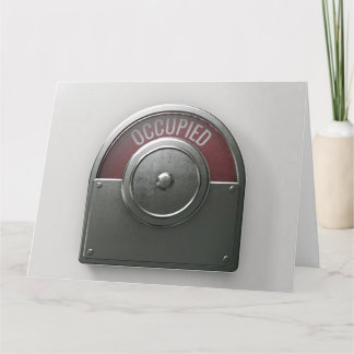 Carte occupée de l'indicateur de toilette