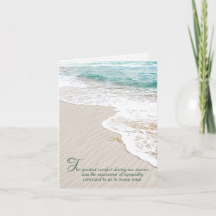 Carte Ocean Beach et Starfish Sympathy Merci