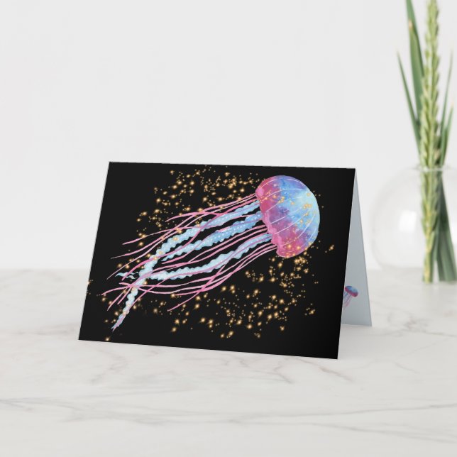 Carte Ocean Jellyfish Sparkday (Devant)