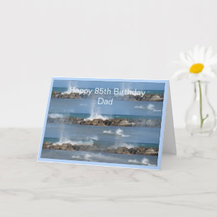 Carte Ocean Personnalisé Papa Anniversaire