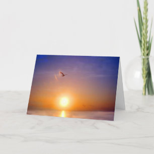 Carte Ocean Sunset Pensez à vous