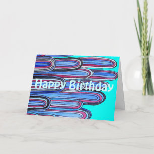 Carte Ocean Waves rétro Joyeux anniversaire