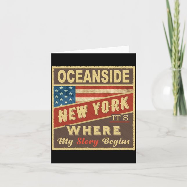 Carte Oceanside Ny Its Where My Story Begins  (Devant)
