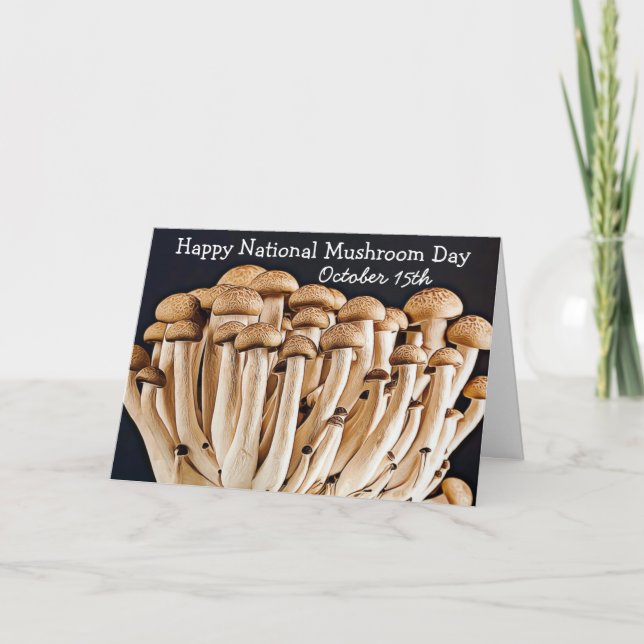 Carte Octobre15 est la fête nationale des champignons Fê (Devant)