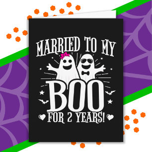 Carte Octobre Mariage Anniversaire Funny 2e Anniversaire