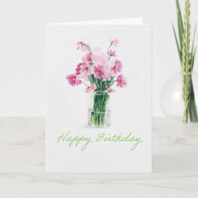 Carte Octobre Mois de naissance Fleur Anniversaire | L (Devant)