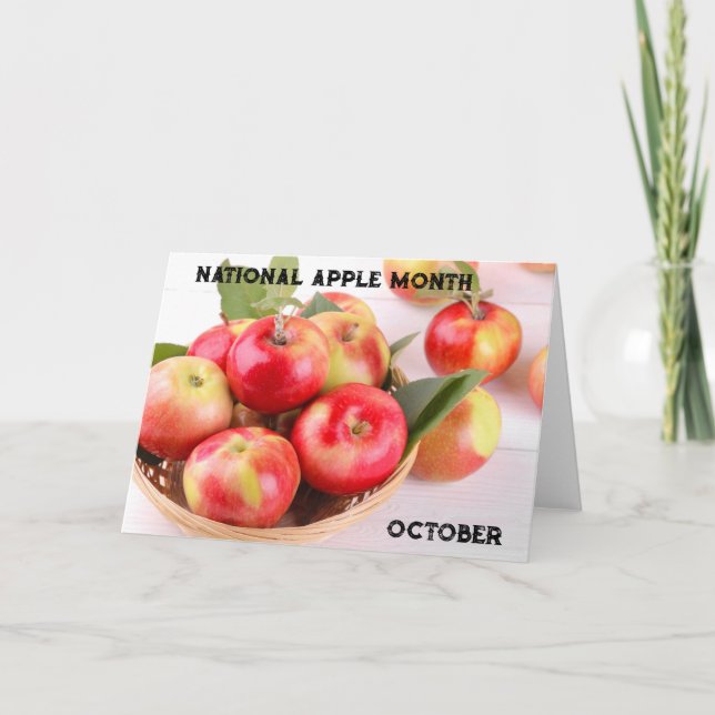Carte Octobre Mois National de la Pomme (Devant)