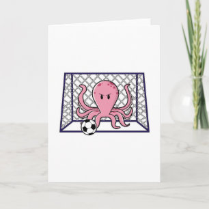 Carte Octopus comme gardien de but avec balle de footbal