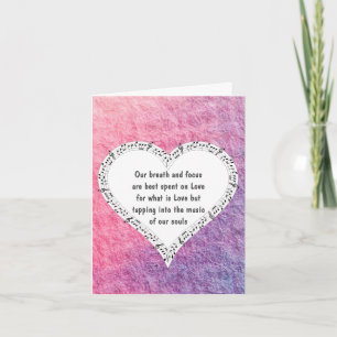 Carte Ode to Love Note par la poète Adiela Akoo