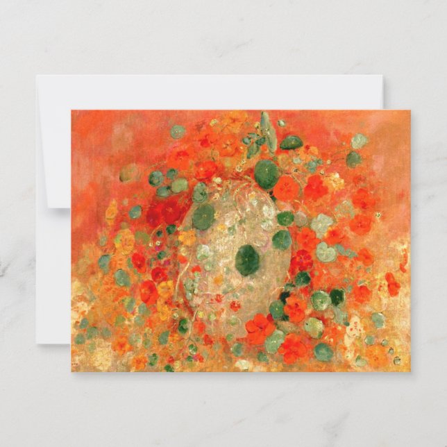 Carte Odilon Redon - Nasturtiums, (Devant)
