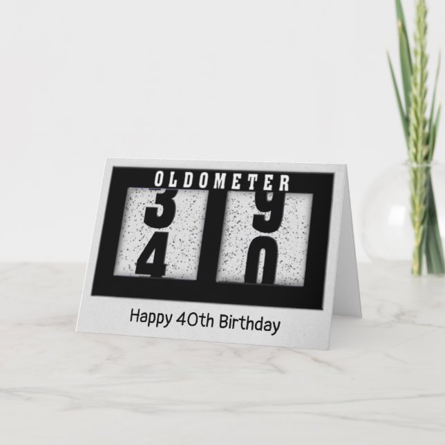 Carte Odomètre du 40e anniversaire (Devant)