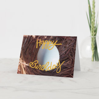 Carte Oeuf d'anniversaire