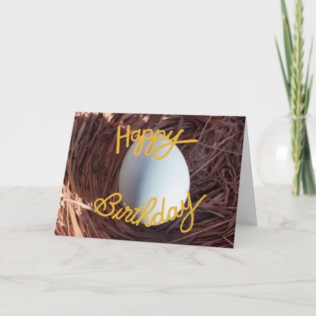 Carte Oeuf d'anniversaire (Devant)