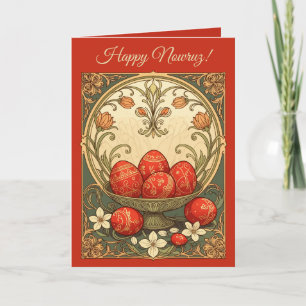 Carte Œuf décoratif de Nowruz Haft-Sin Trésors