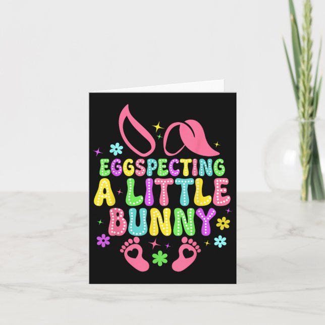 Carte Oeuf Spicher Petit Lapin Pâques Maman Grossesse An (Devant)