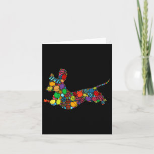 Carte Œufs de Pâques colorés de Bysket Chasse aux œufs -