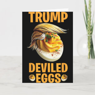 Carte Œufs mimosa Trump Drôle de Thanksgiving politique