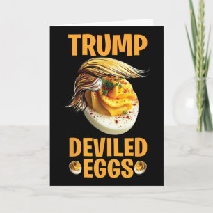 Carte Œufs mimosa Trump Drôle de Thanksgiving politique