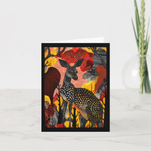 Carte Oeuvre artistique autochtone australienne Kangaroo