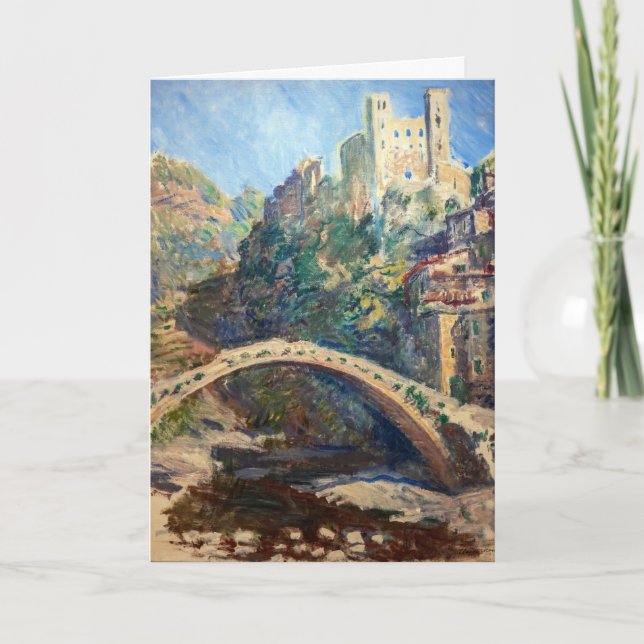 Carte OEuvre d'art Claude Monet - Le Château de Dolceacq (Devant)