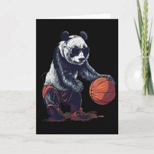 Carte Œuvre d'art de dessin d'ours panda Sketll amateur