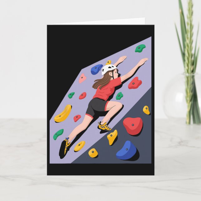 Carte Œuvre d'art de mur d'escalade de roche en intérieu (Devant)